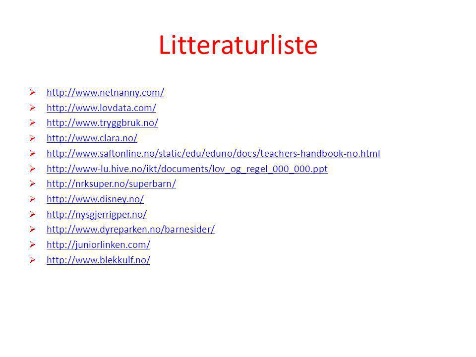 Litteraturliste