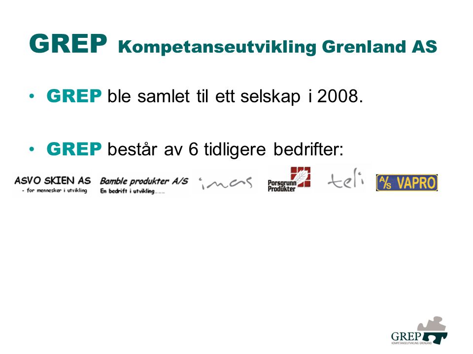 GREP Kompetanseutvikling Grenland AS