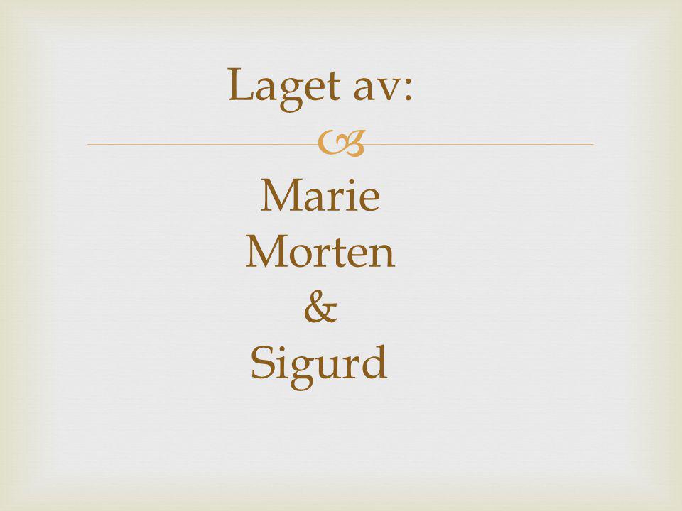 Laget av: Marie Morten & Sigurd