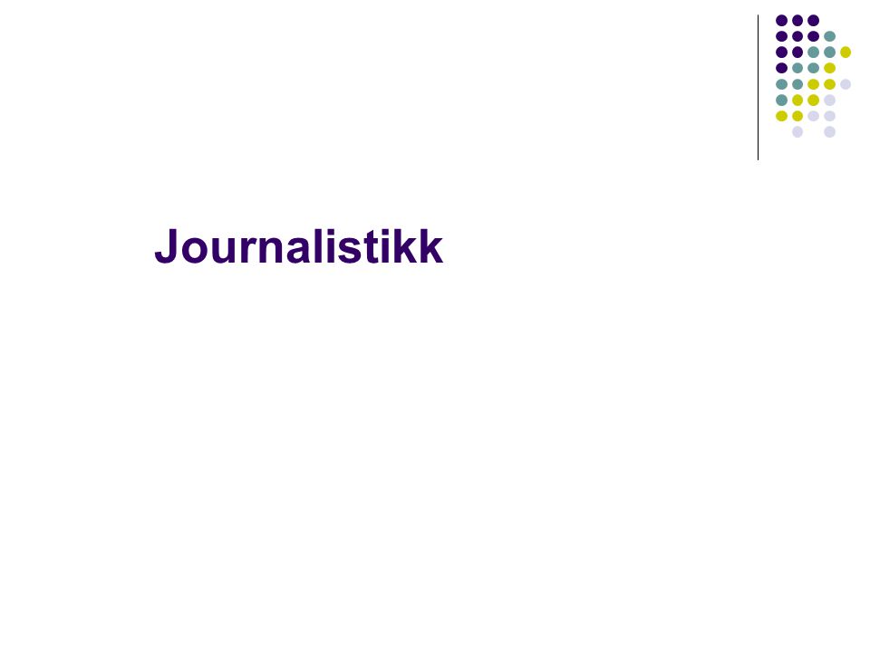 Journalistikk