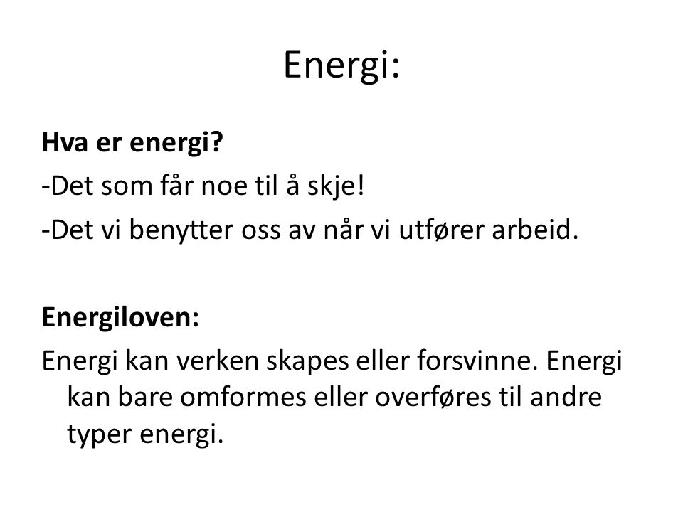 Energi: