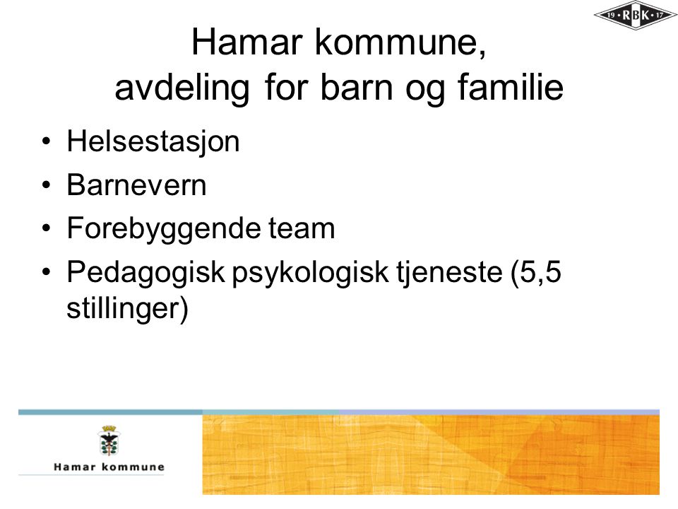 Hamar kommune, avdeling for barn og familie