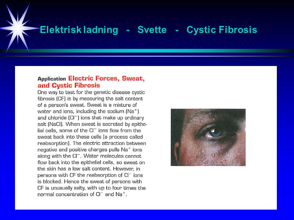 Elektrisk ladning - Svette - Cystic Fibrosis