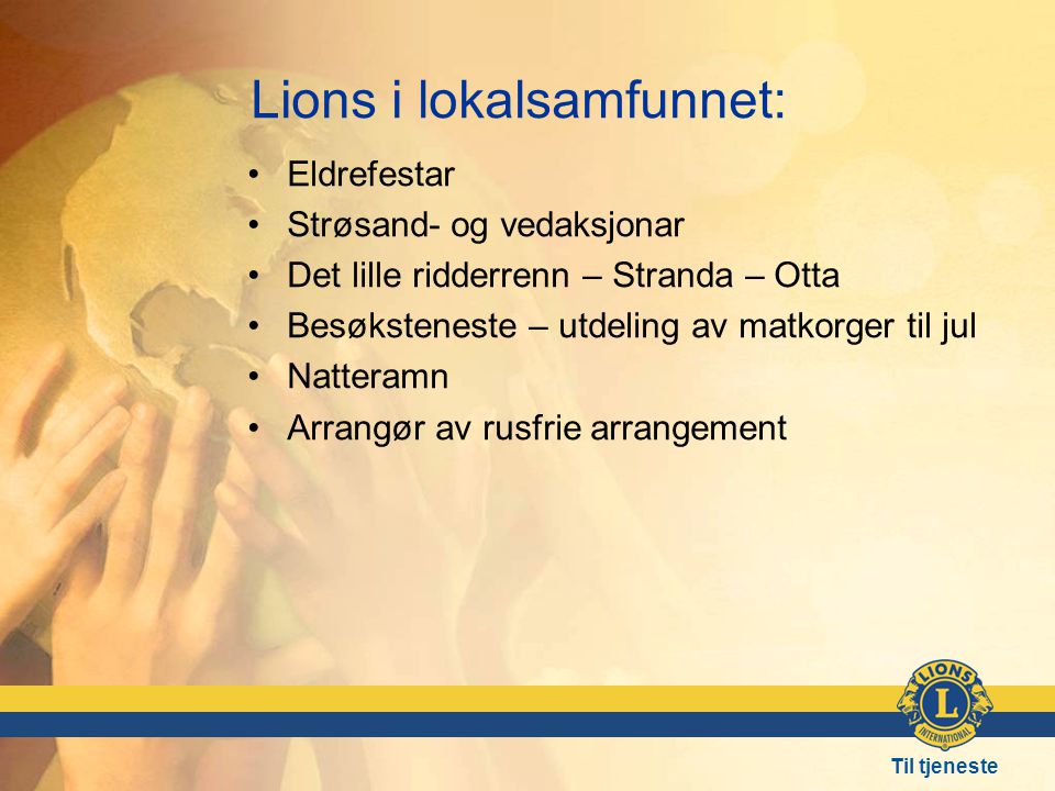 Lions i lokalsamfunnet: