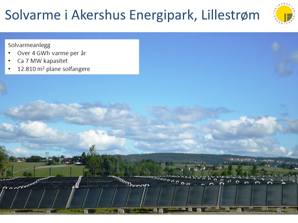 Solvarme i Akershus Energipark, Lillestrøm