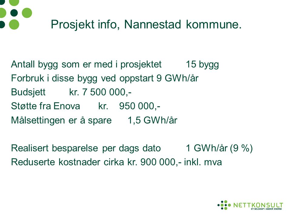Prosjekt info, Nannestad kommune.
