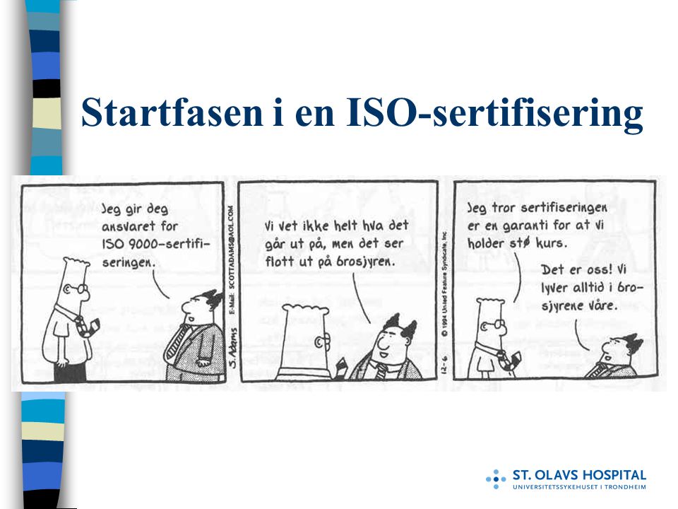 Startfasen i en ISO-sertifisering