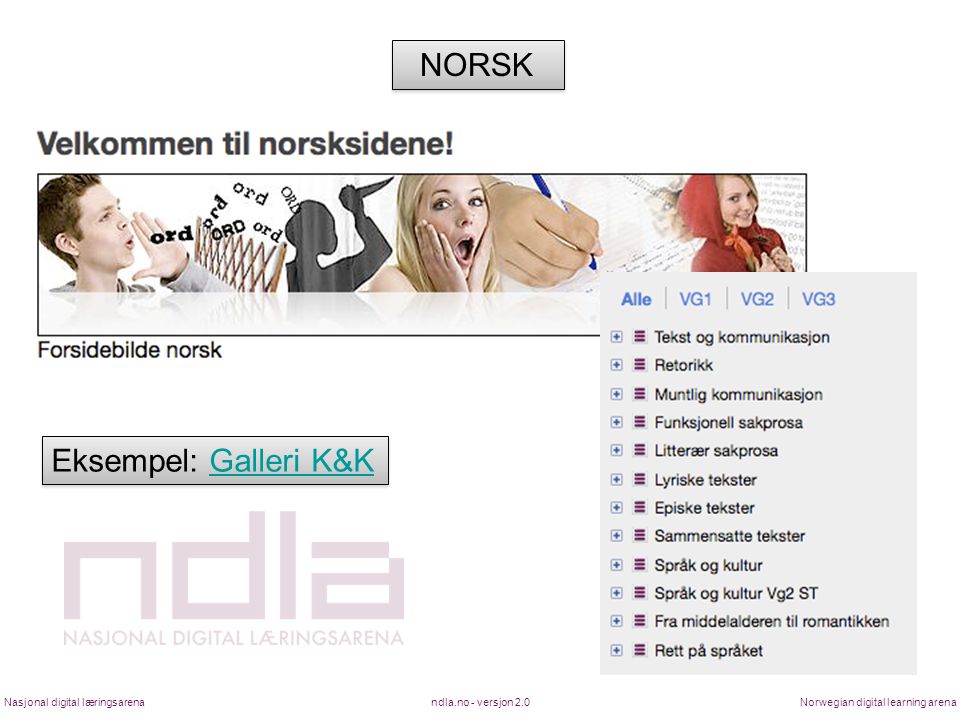 NORSK Eksempel: Galleri K&K