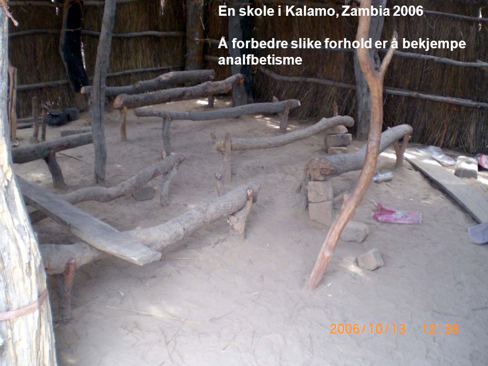 En skole i Kalamo, Zambia 2006