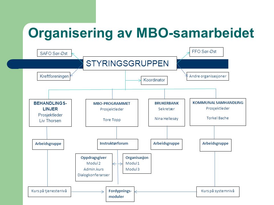 Organisering av MBO-samarbeidet