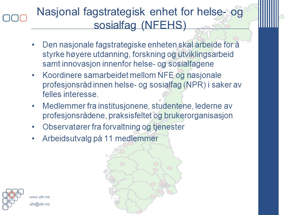 Nasjonal fagstrategisk enhet for helse- og sosialfag (NFEHS)