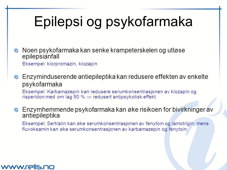 Epilepsi og psykofarmaka