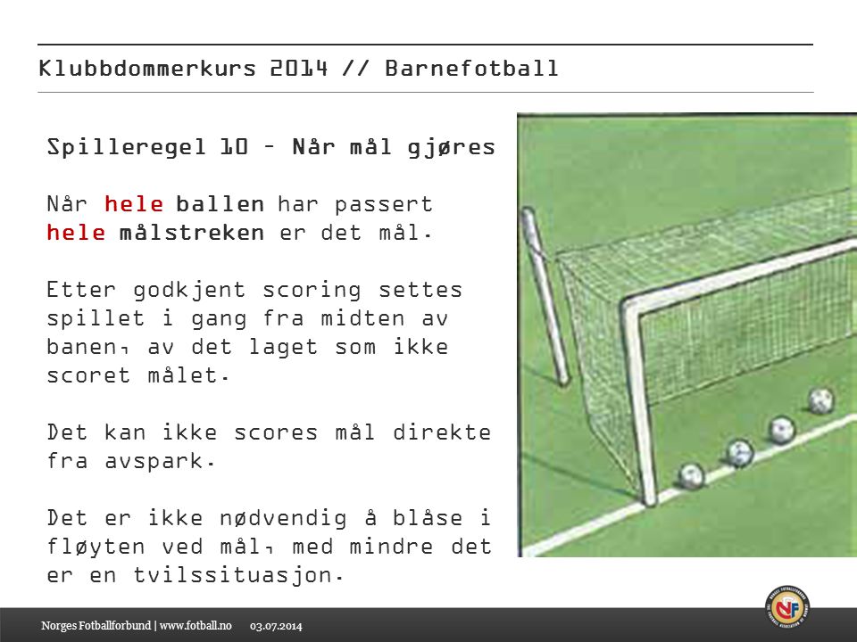 Klubbdommerkurs 2014 // Barnefotball