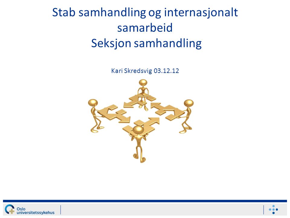 Stab samhandling og internasjonalt samarbeid Seksjon samhandling Kari Skredsvig