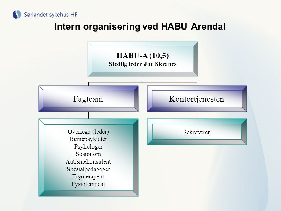 Intern organisering ved HABU Arendal