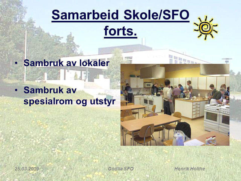 Samarbeid Skole/SFO forts.