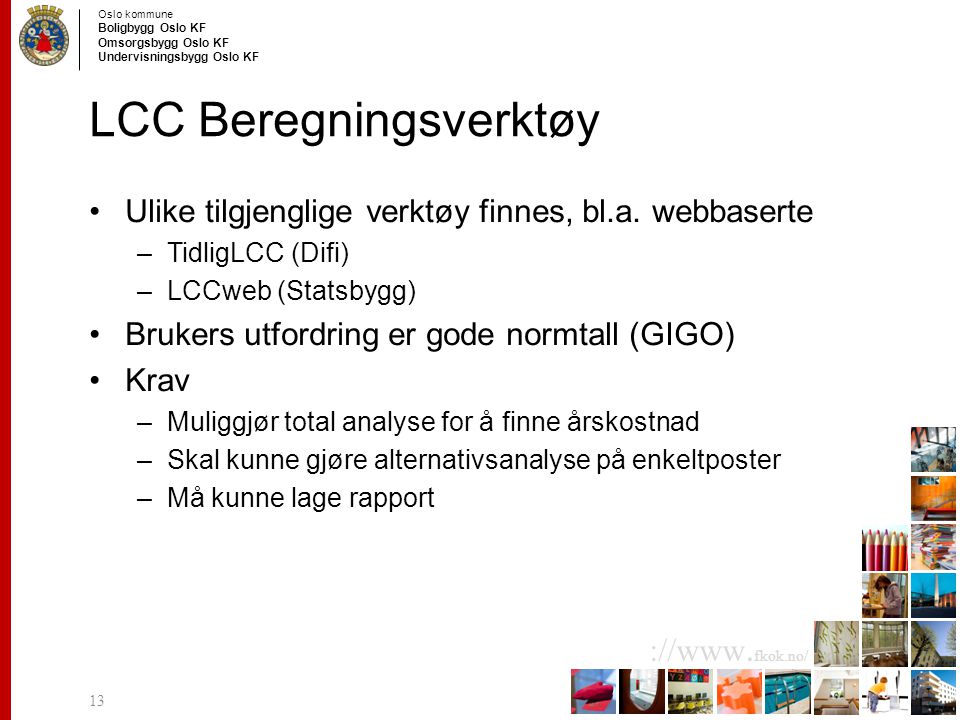 LCC Beregningsverktøy