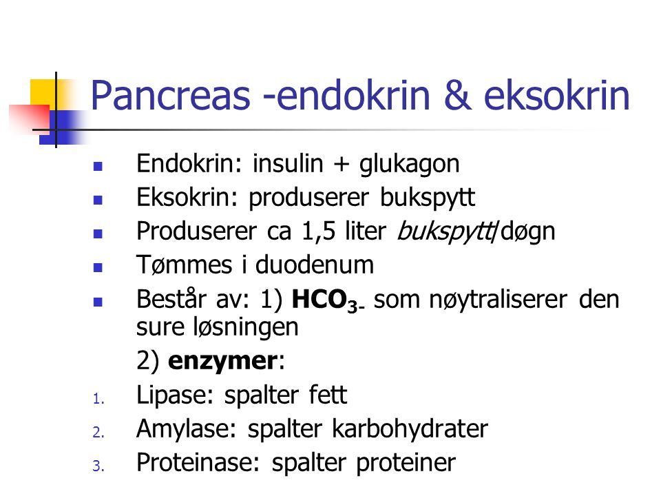 Pancreas -endokrin & eksokrin