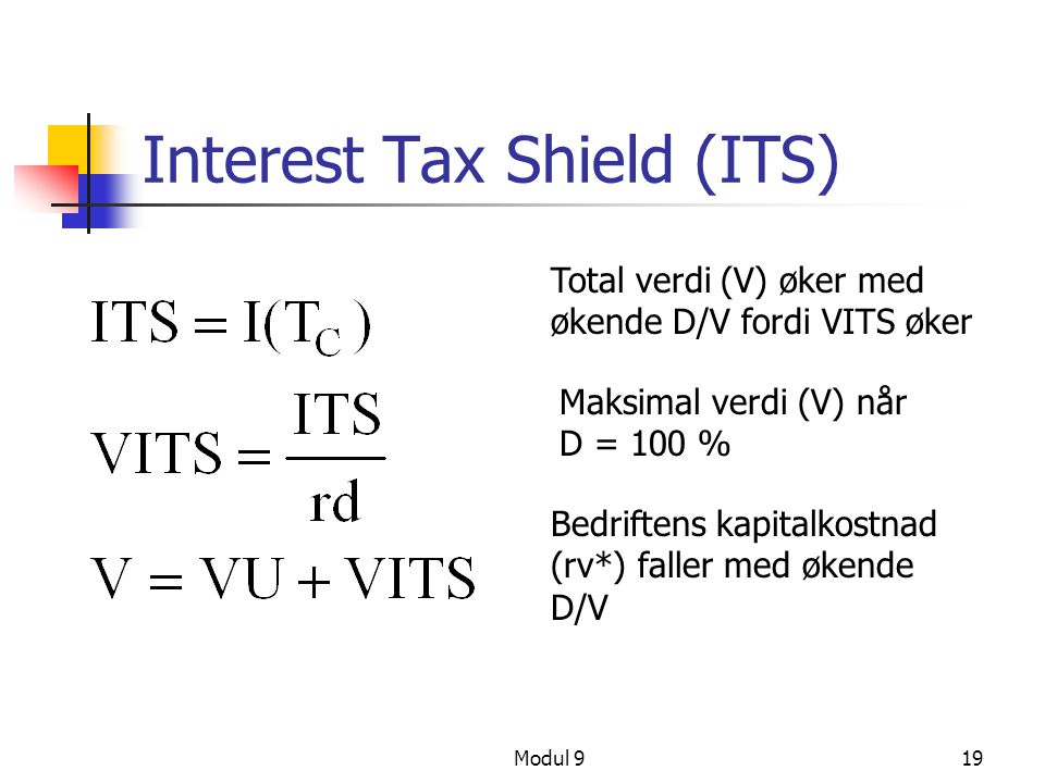 Interest Tax Shield (ITS)