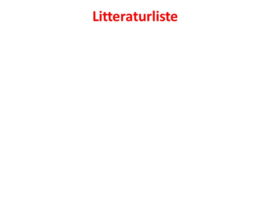 Litteraturliste