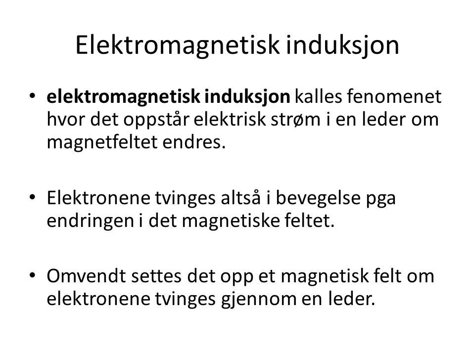 Elektromagnetisk induksjon