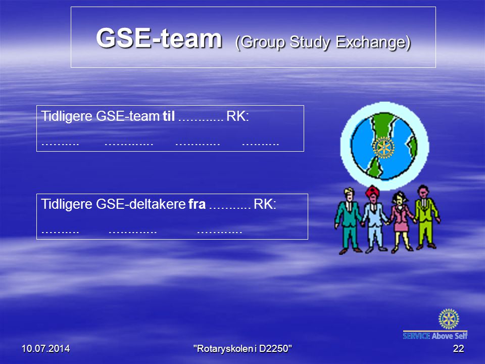 GSE-team (Group Study Exchange)