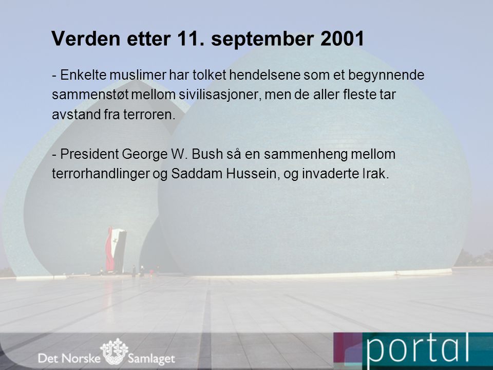 Verden etter 11. september 2001