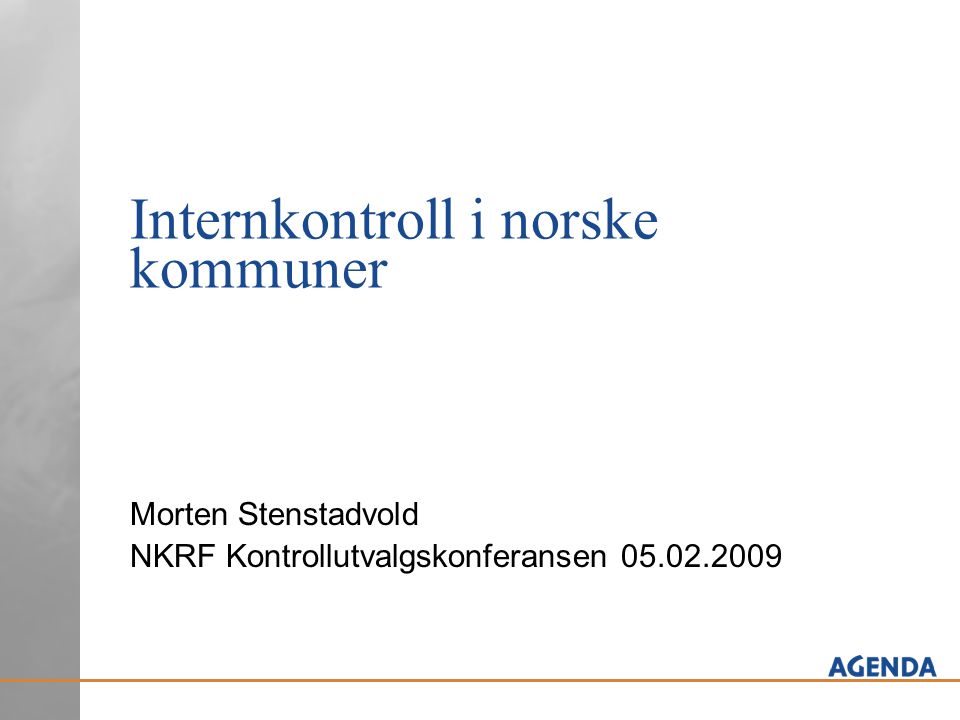 Internkontroll i norske kommuner