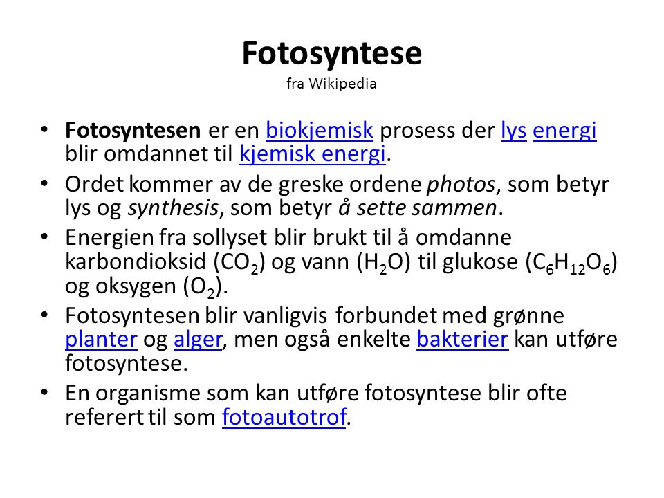 Fotosyntese fra Wikipedia