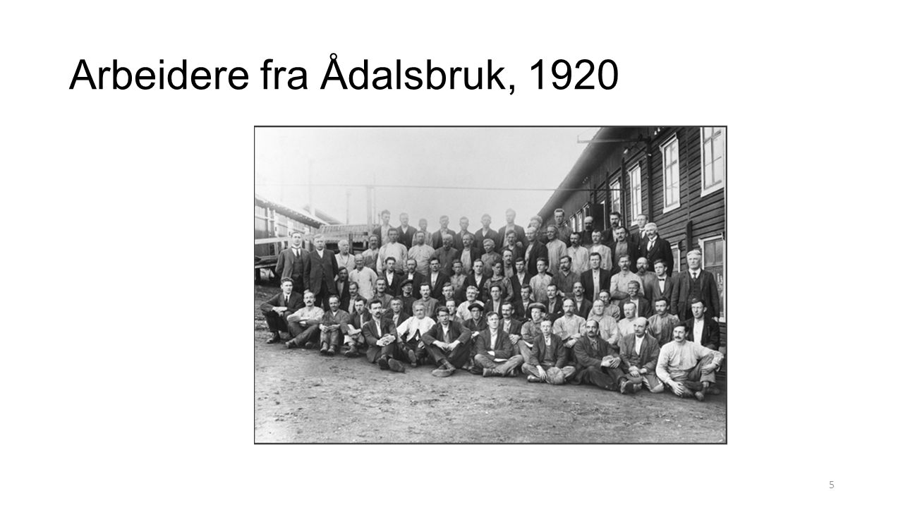 Arbeidere fra Ådalsbruk, 1920