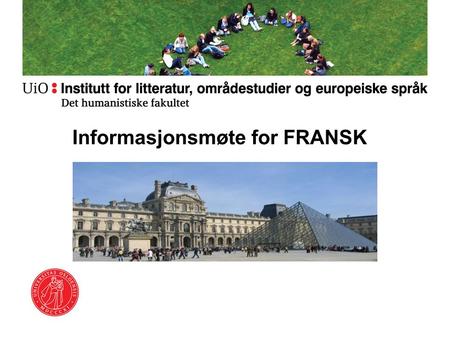Informasjonsmøte for FRANSK