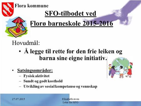 SFO-tilbodet ved Florø barneskole