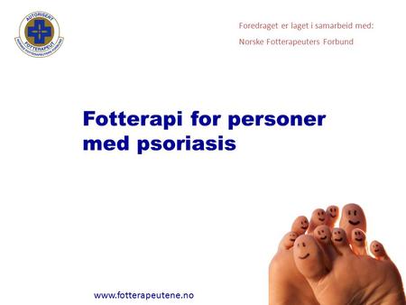 Fotterapi for personer med psoriasis
