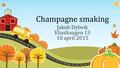 Champagne smaking Jakob Dybvik Eliashaugen 13 10 april 2015.