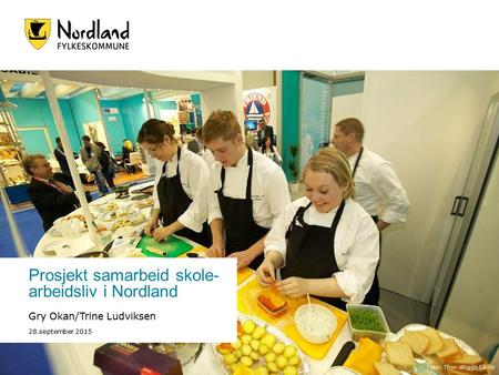 Prosjekt samarbeid skole- arbeidsliv i Nordland Gry Okan/Trine Ludviksen 28.september 2015 Foto: Thor-Wiggo Skille.