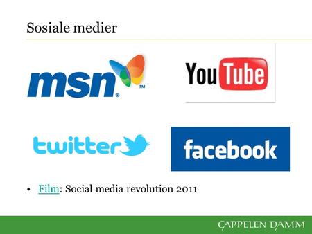 Sosiale medier Film: Social media revolution 2011Film.