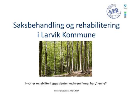 Saksbehandling og rehabilitering i Larvik Kommune