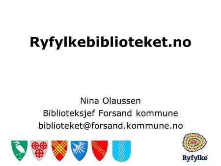 Biblioteksjef Forsand kommune