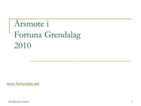 Årsmøte i Fortuna Grendalag 2010