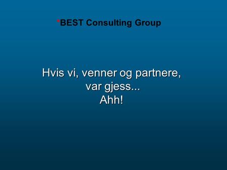 *BEST Consulting Group