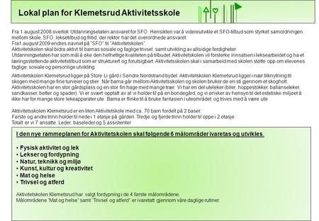 Lokal plan for Klemetsrud Aktivitetsskole