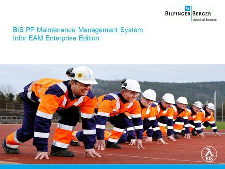 BIS PP Maintenance Management System Infor EAM Enterprise Edition