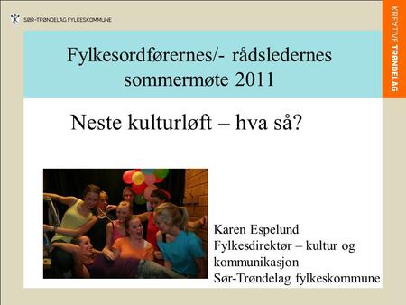 Fylkesordførernes/- rådsledernes sommermøte 2011