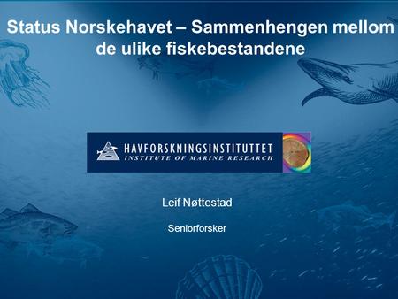 Status Norskehavet – Sammenhengen mellom de ulike fiskebestandene