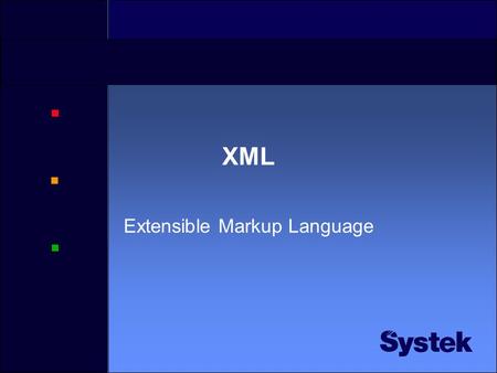 XML Extensible Markup Language Program •XML – hvordan ser et XML dokument ut? •Programmatisk behandling av XML •SAX – Simple API for XML •DOM – Document.
