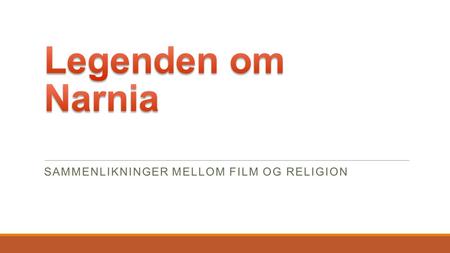Sammenlikninger mellom film og religion