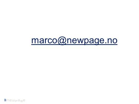 Marco@newpage.no.