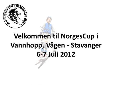 Velkommen til NorgesCup i Vannhopp, Vågen - Stavanger 6-7 Juli 2012.