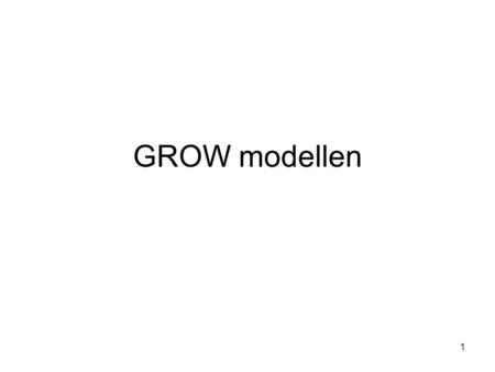 GROW modellen.