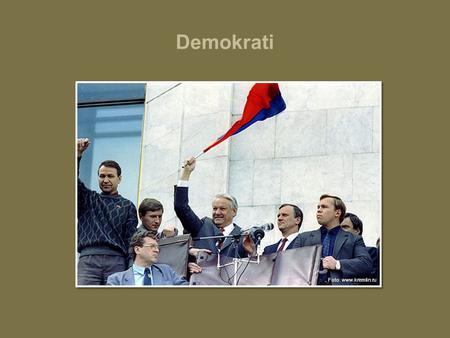 Demokrati Boris Jeltsin, en forkjemper for demokratiet i Russland. Jeltsin var landets første demokratisk valgte president. Foto: www.kremlin.ru.
